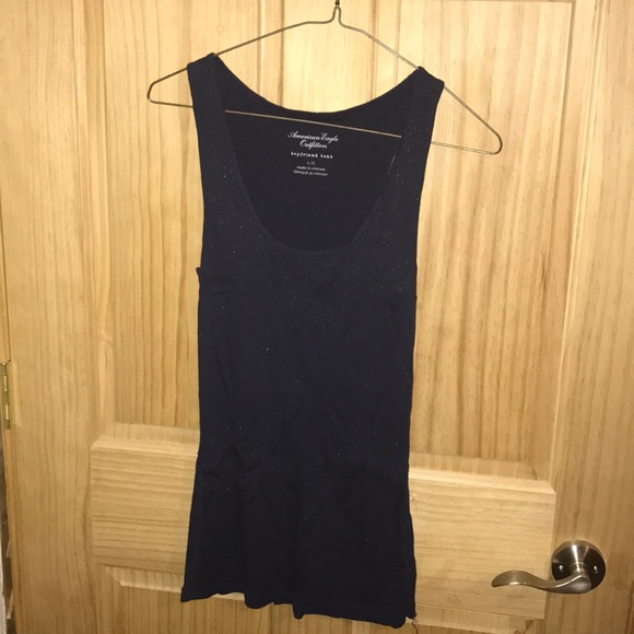 American Eagle Outfitters Tops - Navy shimmer slight ribbed tank American Eagle Outfitters Tops - Navy shimmer slight ribbed tank